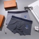 2024.01.22 New Classic Louis Vuitton LV Original Quality, Boutique Boxed Men's Underwear! Foreign trade foreign orders, high-quality, seamless cutting technology with scientific matching of 83% nylon+17% spandex silk, smooth, breathable and comfortable! S