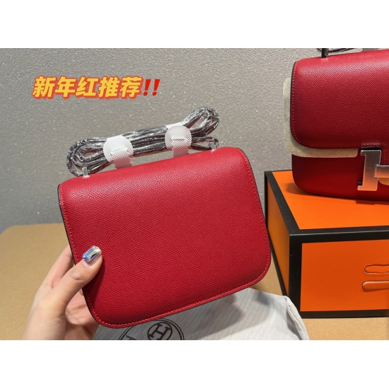 Recommendation for New Year's Red on October 29, 2023 ‼ P230 P220 folding box ⚠ The size 24/18 Hermes Kangkang bag (red) is a bag that can be seen at a glance among the crowd!