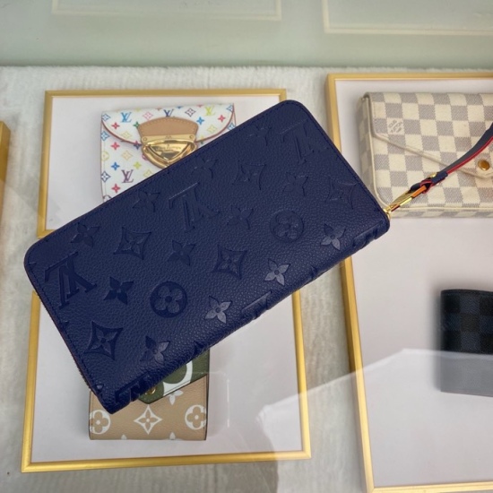 20230908 Louis Vuitton] Top grade original exclusive background M62121 Blue size: 19.5X10 Classic wallet updated! Add four credit card slots and a colorful lining, cut from leather, for a more versatile wallet.