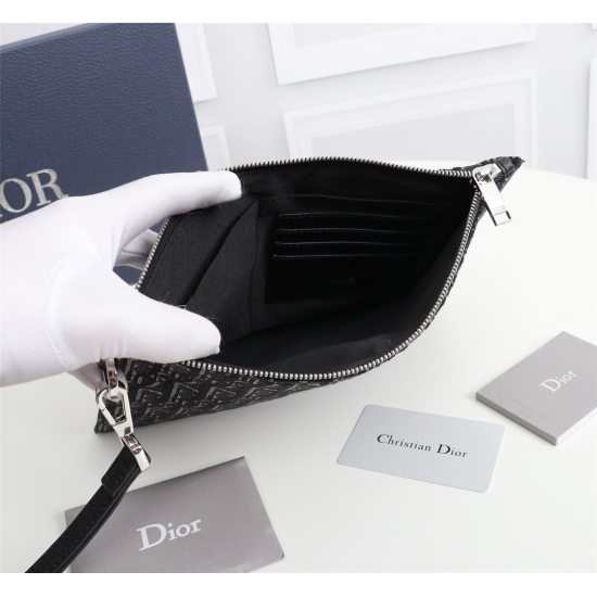20231126 350 Counter Authentic Available for Sale [Top Original Quality] Dior OBLIQUE Handbag [Comes with Counter Authentic Box] Model: 2OBCA225-1YSE (Grey Cloth Jacquard) Size: 27 * 19 * 1cm Physical Photo, Same as Goods, Heavy Gold Authentic Printing an