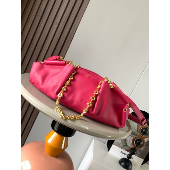 20240325 P1030 Paseo handbag new chain style small dumpling bag, original factory imported Napa cowhide, creates a lazy, casual and high-end temperament. Paseo's exquisite workmanship, simple and elegant silhouette, combined with beauty and practicality, 