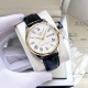 20240408 White shell 450, Gold shell 470, Steel strip+20. 【 Newly upgraded elegant and atmospheric 】 Longines men's fully automatic mechanical movement mineral reinforced glass 316L stainless steel case leather strap minimalist style business and leisure 