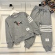 2023.07.01, regarding size issues, please consult customer service after payment. Sizes 100-170 cm TB pullover sweater knit set gray