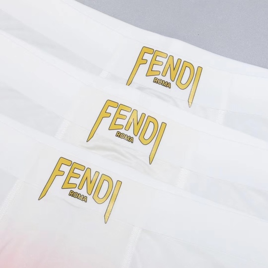 2024.01.22 FENDI 2023 new product, boutique boxed men's underwear! New trend gradient, foreign trade orders, high quality, ice silk seamless cutting technology, scientifically matched with 87% nylon polyester fiber+13% spandex, smooth, breathable and comf