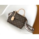 20231126 p570 M46055 Top of the line Cluny Mini Handbag features Monogram canvas, paired with Louis Vuitton's iconic Torn handle and leather keycase, aiming to win the favor of brand enthusiasts. The brand logo fabric shoulder strap can be easily removed 