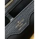 20231125 P1300 [Premium Original Leather M21127 Black Woven Gold Buckle] This Capuchines BB handbag gives Taurillon leather a subtle shine, incorporating pearl leather details into the leather handle and detachable wide shoulder straps using hand weaving 