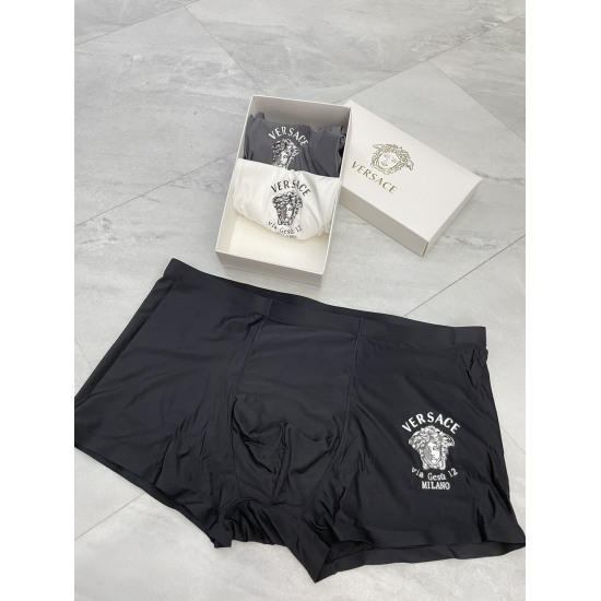 2024.01.22 Versace Versace Medusa Classic Series! Lightweight and transparent design, using imported lightweight ice silk, lightweight and breathable, smooth and traceless cutting, wearing without any binding feeling, soft and skin friendly touch, fine an