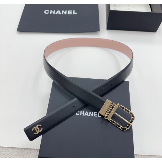 On December 14, 2023, a new version of Chanel's official website with a size of 2403.0cm, featuring double-sided original calf leather and a rotating needle buckle. The buckle is 3.0cm wide and has a length of 75.80.85.90.95.100 euros. The hardware is mad