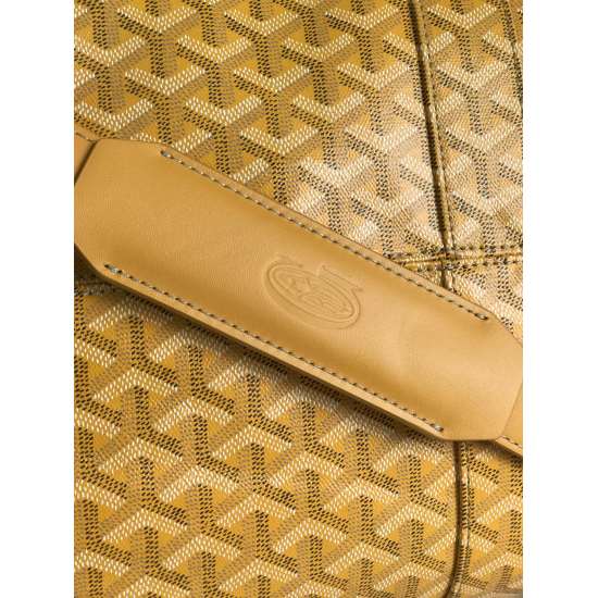 20240320 P1280 [Goyard Goya] The new Croisiere 50 portable travel bag sports bag is a popular and stylish item for travelers with a large capacity. Goyard's classic patterned canvas is paired with a top layer of cowhide, and the shoulder straps are detach