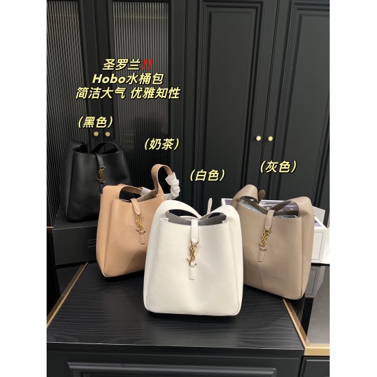 2023.10.18 P235 Complete Package ⚠️ The size 22.23 Saint Laurent Hobo bucket bag is simply irresistible, showcasing a sense of elegance and sophistication. It is a must-have collection for beauty