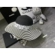 220240401 P55 Chanel headband with large brim hat