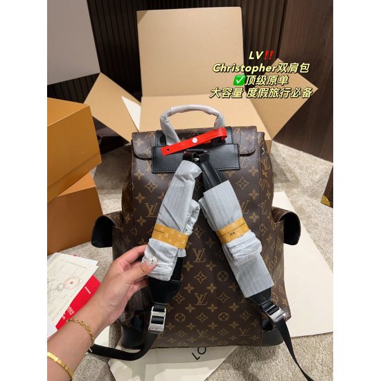 2023.10.1 P290 aircraft box ⚠️ Size 34.43LV Christopher Backpack ✅ One of the must-have items for top tier original large capacity vacation travel and fashion influencers, the actual product is absolutely stunning to you