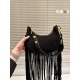 2023.10.30 P270 ⚠️ Size 22.12 Celine Ava Suede Tassel Shoulder Bag in Bohemian Style Vintage and Fashion Essential for Spicy Girls