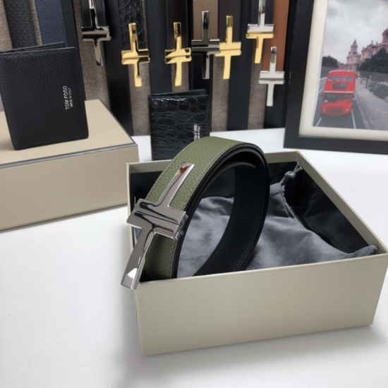 On October 14, 2023, Tom Ford's latest internet sensation, the double-sided cowhide belt, original box counter, and 3.2 wide new model have been launched. The original cowhide, paired with steel buckles, is elegant and easy to use. Thank you for reprintin