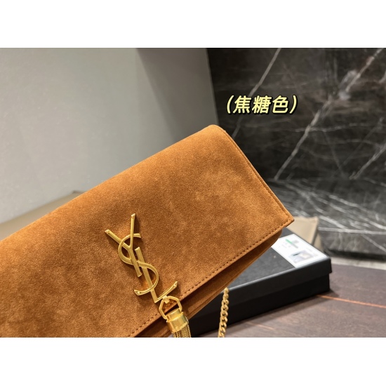 P195 box on October 18, 2023 ⚠ Size 26.12 Saint Laurent Tassel Suede Underarm Package Kate99 Showcase in the Walking Room, Dynamic and Beautiful Women's Flavor Best Spring/Summer Item~