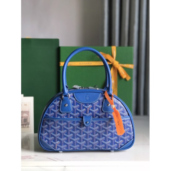 20240320 P960 Small 【 Goyard Goya 】 New vintage bowling bag, Vintage mini out of stock limited edition vintage bowling ball, classic yet exquisite, cute yet a bit cool, with a salty and sweet taste, double zippered bag opening for easy access, Yang Mi's s