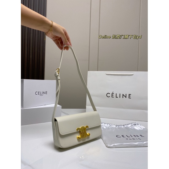 2023.10.30 P195 (with foldable box) size: 2010CELINE Arc de Triomphe Underarm Bag Celine Vintage Style Pet Small and Exquisite Shape Which Girl Can Refuse