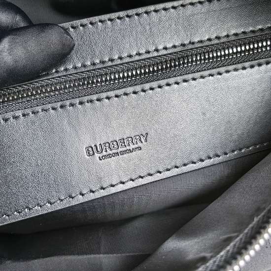 On March 9, 2024, the original Burberry backpack 8053 was made of recycled polyester fiber and cotton yarn, decorated with a unique homas ur logo pattern jacquard, complemented by cowhide trim and same color micro logo design, mesh nylon details, and bran