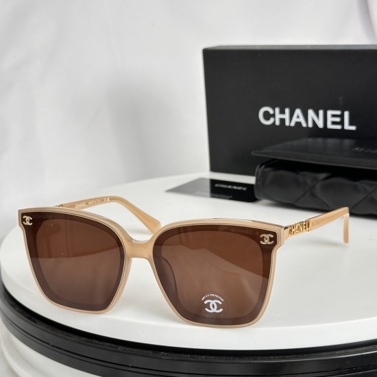 220240401 P155 ‼️ The new Chanel sunglasses model CH6091 is the same as the CHANEL popular model on Xiaohongshu. The imported Italian board has very clear lenses, and the fashionable sunglasses size is 64 pieces 15-145