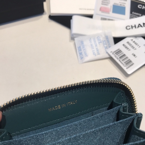 P300 Upgraded Chanel Newly Revised Card Package with Multiple Partitions More Practical, Behind the Back ➕ Pocket new color colorful small ball caviar cowhide classic style change zipper bag, also 1 ⃣ two ⃣ A variety of colors can bring convenience to var