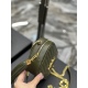 20231128 batch: 580 olive green gold buckle_ Top imported cowhide camera bag, ZP open mold printing, to be exactly the same! Very exquisite! Paired with fashionable tassel pendants! Full leather inside and outside, with card slots inside the bag! Very pra