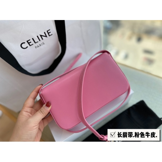 March 30, 2023 215 box (upgraded version J) size: 20 * 11cm celine super beautiful crossbody bag Triumphal Arch ⚠ : ⚠ Long shoulder straps! Crossbody version! Retro sexy versatile bag not to be missed!! ⚠ Cowhide leather