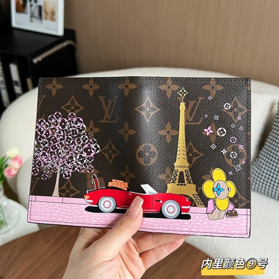 2023.07.11  LV passport folder 27 styles This passport case is made of Damier Grahite canvas, and presents a proud posture of exotic animals with elegant colors and Passport stamp patterns. The sleek configuration features card slots and easy to access op