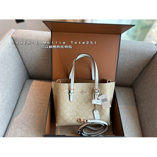 2023.09.01 Box size: 25 * 20cmc Small size tote bag Mollie Tote and other scaled down tote bags, compact to carry, but with three compartments! Practical with a perfect score of 100! Can cross body, free hands!