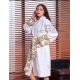 On December 22, 2024, spot goods are selling well ‼️‼ Versace pure cotton white bathrobe material: imported Egyptian cotton yarn cut velvet jacquard