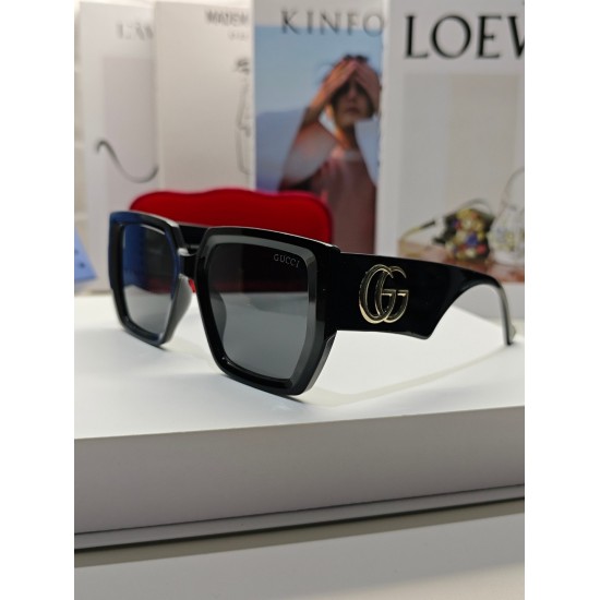 220240401 P85 GUCCI Gucci large frame original electroplated mirror legs with double G logo, versatile and beloved, loved by many European and American celebrities to wear ✔️
