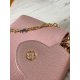 20231125 P1300 [Premium Factory Leather M59065 Pink] This Capuchines BB handbag is made of full grain Taurillon cowhide, featuring a jewel like Monogram flower engraved LV letter and connected to a sparkling chain. The leather handle and LV logo are adorn