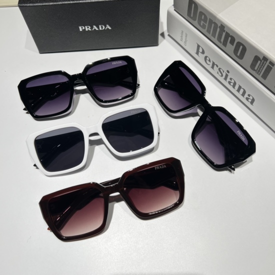20240330 23 New brand: Prada Prada. Model: 7089. Men's and women's glasses, Polaroid lenses, fashionable, casual, simple, high-end, atmospheric 4-color selection