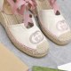 On July 16, 2023, pgucci/Guccipo Heel Fisherman's Shoes This sandal is made of cotton canvas and paired with a rope woven waterproof platform design, vividly presenting the rich color contrast effects that run through the early spring 2023 Gucci Star Crea