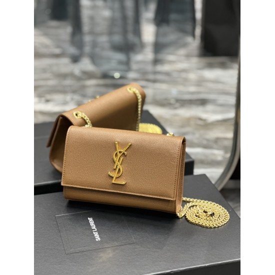 20231128 batch: 550 new colors_ Caramel colored gold buckle KATE 20cm counter latest size, timeless style, classic wear-resistant caviar cowhide irresistible super charm, a must-have style for everyone! 20cm is just right to use, and you can easily includ