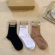 On January 22, 2024, one box of 3 pairs. Burberry Instagram is a super popular small item that is a must-have for trendsetters. It features classic letter logo mid length socks, a personalized and fashionable versatile style that you deserve. Made of comb