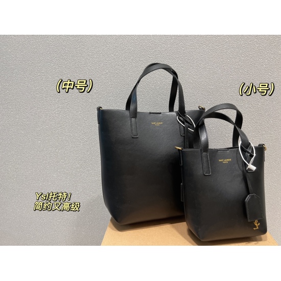 2023.10.18 p180p175 with box ⚠️ Size 21.26 Size 15.19 Saint Laurent Soft Leather Handheld Tote Bag Stir fried chicken with a good back that will never collide. The capacity is also very large:
