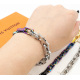 2023.07.11  Lvjia Bamboo Knot Bracelet Quenched Colorful Silver Dual Color Size 21