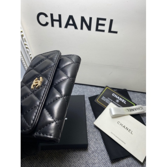 P270 CHANEL Chanel Card Bag, Imported Original Sheepskin, Model 2018. Size: 11.3 * 7.5