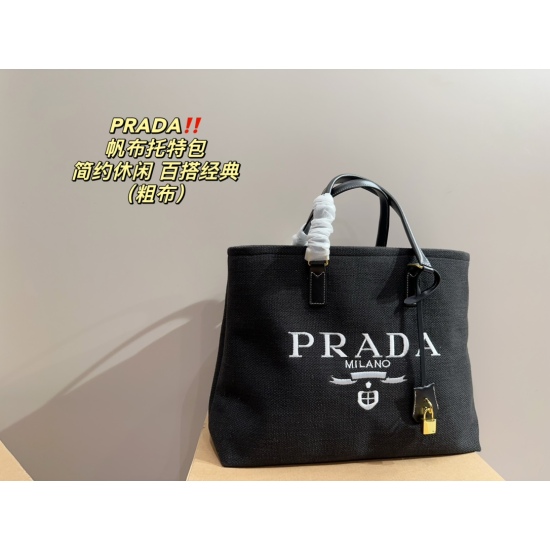 2023.11.06 Coarse fabric P175 ⚠ Size 40.32 Prada PRADA Canvas Tote Dry, Clean, Simple, and Casual Style, Comfortable and Dynamic to Wear