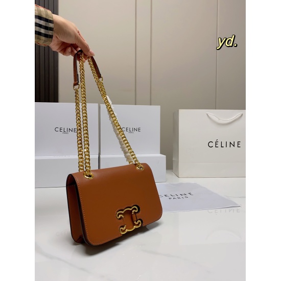 2023.10.30 P200 (Folding Box) size: 2011 CELINE Salon Counter The same type of Triumphal Arch Chain Bag has high-quality hardware, exquisite craftsmanship, wear-resistant inner lining~: shoulder and back crossbody, high-end product ⚠️ Versatile and eye-ca