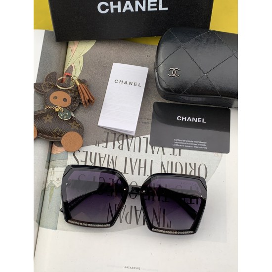220240401 P80 [CHANEL] Chanel 2024 New Trendy Popular Fashionable Box Sunglasses Wearing Comfortable Website Popular Style Sunglasses ♥️♥️ Model: CH1865