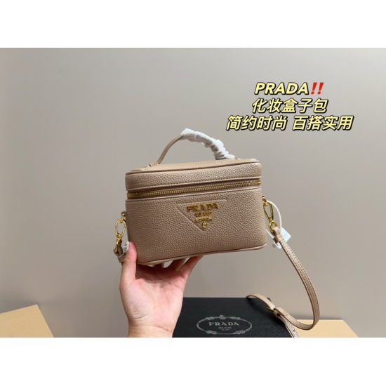 2023.11.06 P205 box matching ⚠️ Size 19.12 Prada Makeup Box Bag Simple and Versatile, High Appearance Value, First Choice for Daily Outgoing, Trendy, Cool, and Fashionable Girls Must Include