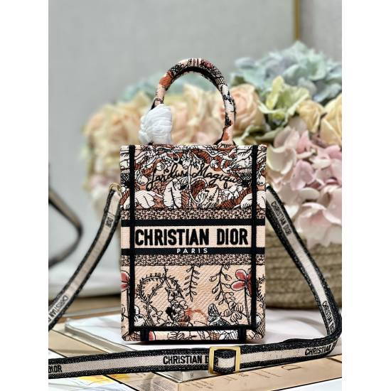 20231126 660 [Dior] New Mini BOOK TOTE Phone Bag 