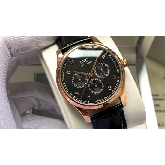 20240408 Rose Gold 480. ❤️❤️ Identify 3836 movements, comparable to non market Dandong movements ❤️❤️ 【 New Product Launch Classic Work 】 Wanguo-IWC Men's Watch Fully Automatic 3836 Mechanical Movement Mineral Reinforced Glass 316L Precision Steel Case wi