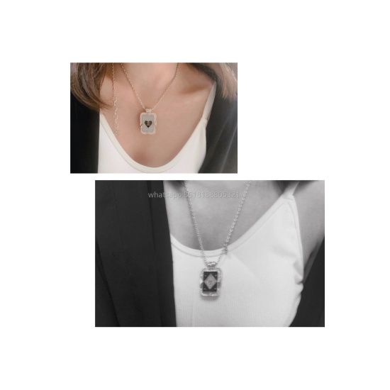 2023.07.23, Ch * nel new double-sided 5-word perfume bottle necklace is consistent with z brass material