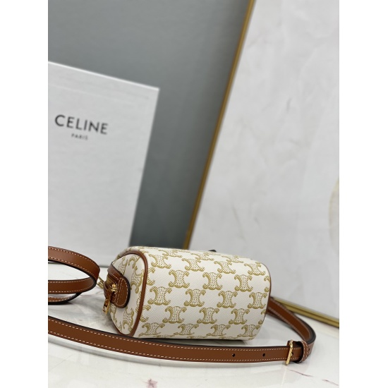 20240315 p710 [CL Home] New TRIOMRHE Little Tote Bag, CL195112, The Old Flower Series is Really Quietly Cute~Triumphal Arch Print Paired with Chain ⛓         Decorating, unexpectedly beautiful long shoulder belt, single shoulder, cross body, cool and cute