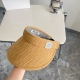 20240413 Special P60 with Dust Bag 【 MIUMIU Miao Miao 】 2024 Summer New Folded Sun visor Cap Empty Top Cap Light Luxury Style~