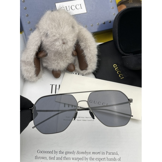 220240401 P115 GUCCI Men's Colorful Pilot Polarized Sunglasses ❤️ Material: high-definition nylon thickened slot, high-definition polarized lenses, frameless frame, model: G3227