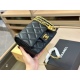 2023.10.13 230 Folding Box Aircraft Box Chanel New Product Love Chain Cow Leather Fashion/Casual Unchecked Clothes Size 19.14cm
