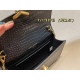 2023.10.18 Crocodile Pattern P230 Folding Box ⚠️ Size 19.18 Saint Laurent envelope bag with unique rotating buckle, versatile and beautiful upper body, with a luxurious feeling